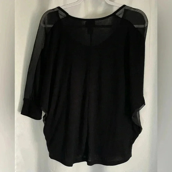 Eyelash Couture sequined sheer sleeve top - Picture 4 of 4